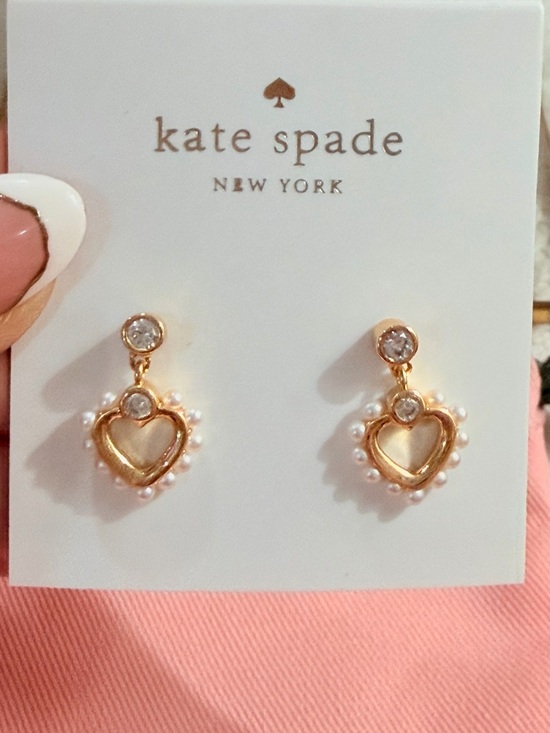 kate spade Jewelry - kate spade Shining Spade Pearl Drop Earrings  - NEW
